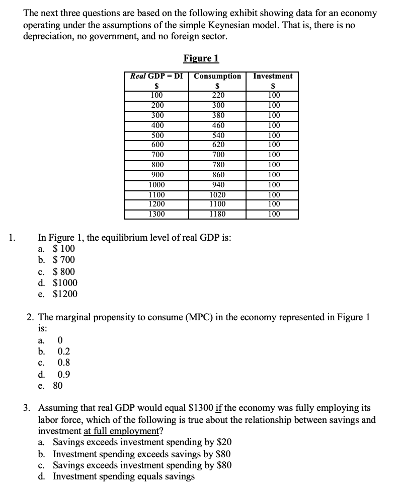 Please see attachments The next three questions are based on the following