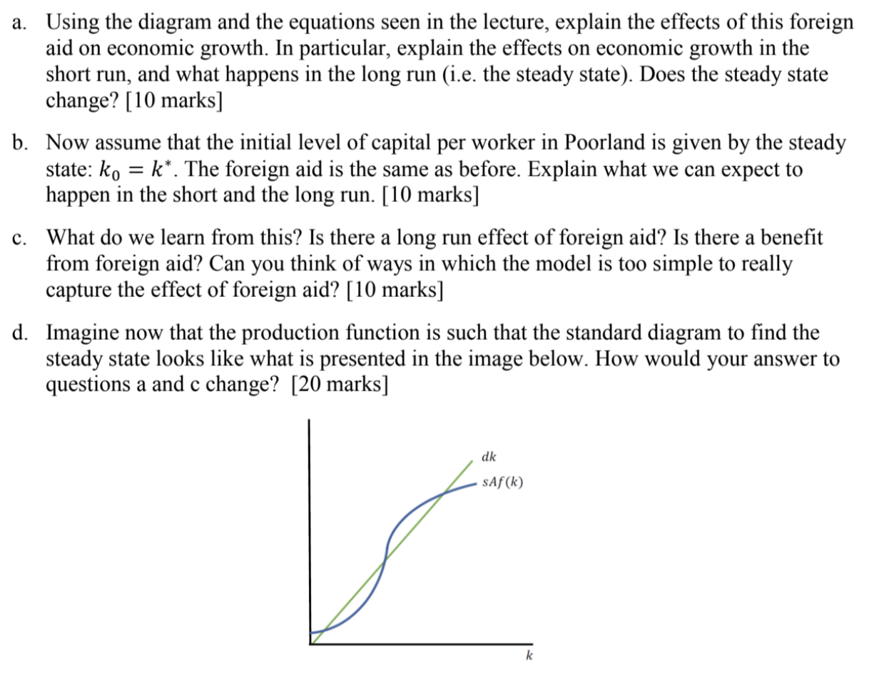 foreign aid for development purposes. This exercise will help you in thinking
