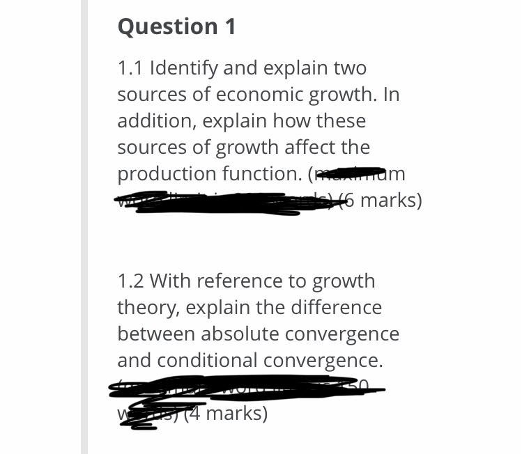 Please help with 1.1 and 1.2 and please give a detailed answer