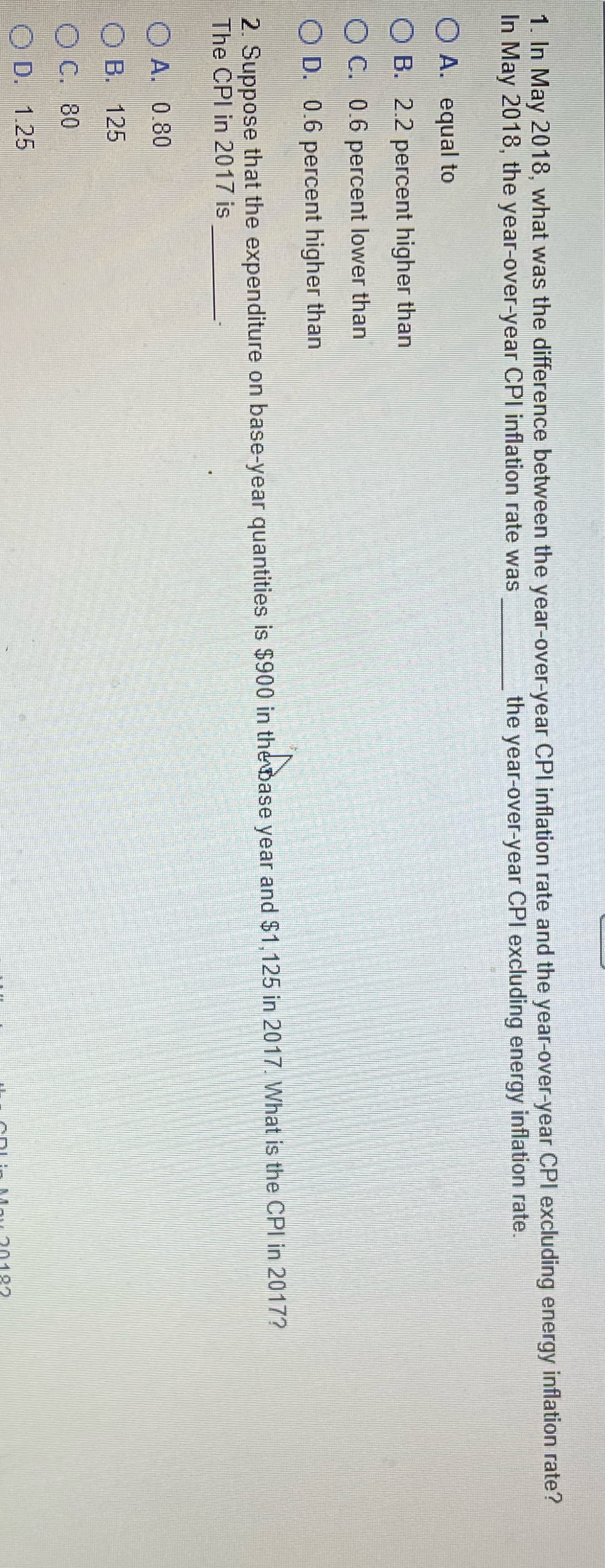  1. In May 2018, what was the difference between the year-over-year