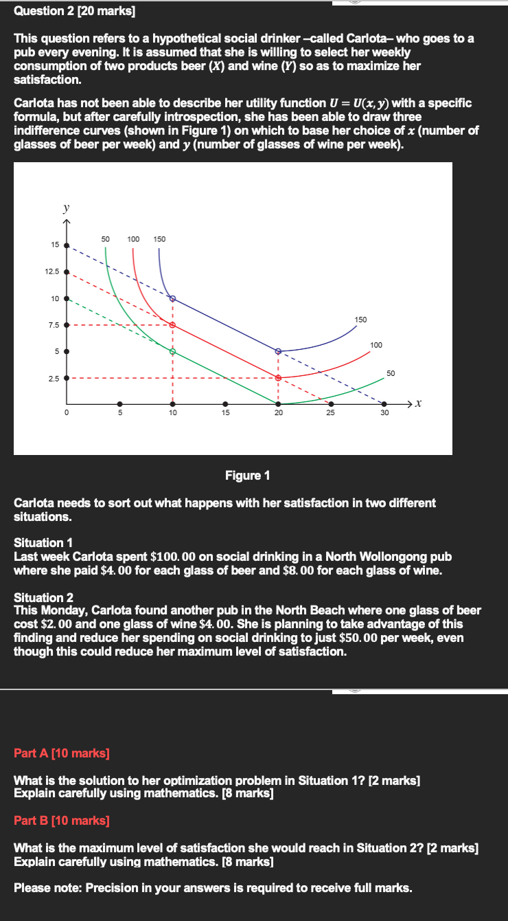  Question 2 [20 marks] This question refers to a hypothetical social