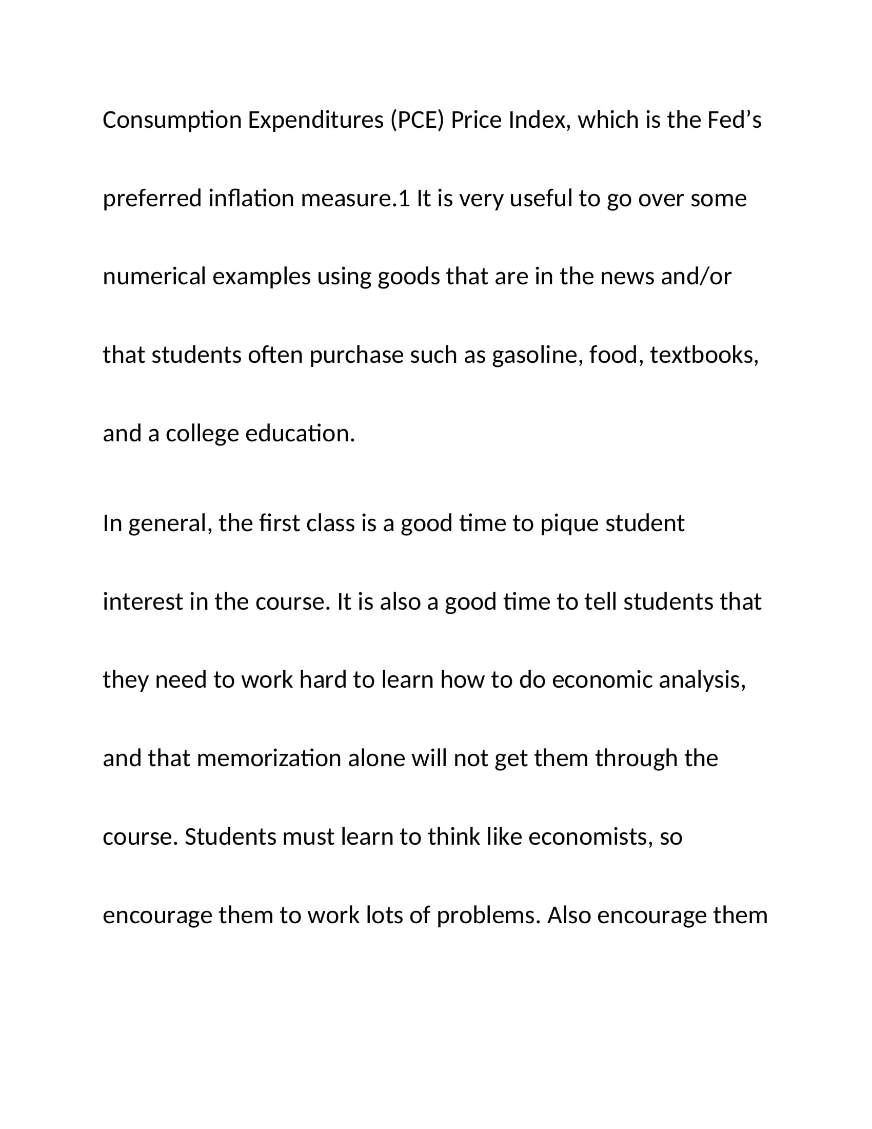 affected consumer choices? Case Study: Chapter 1 covers basic concepts students first