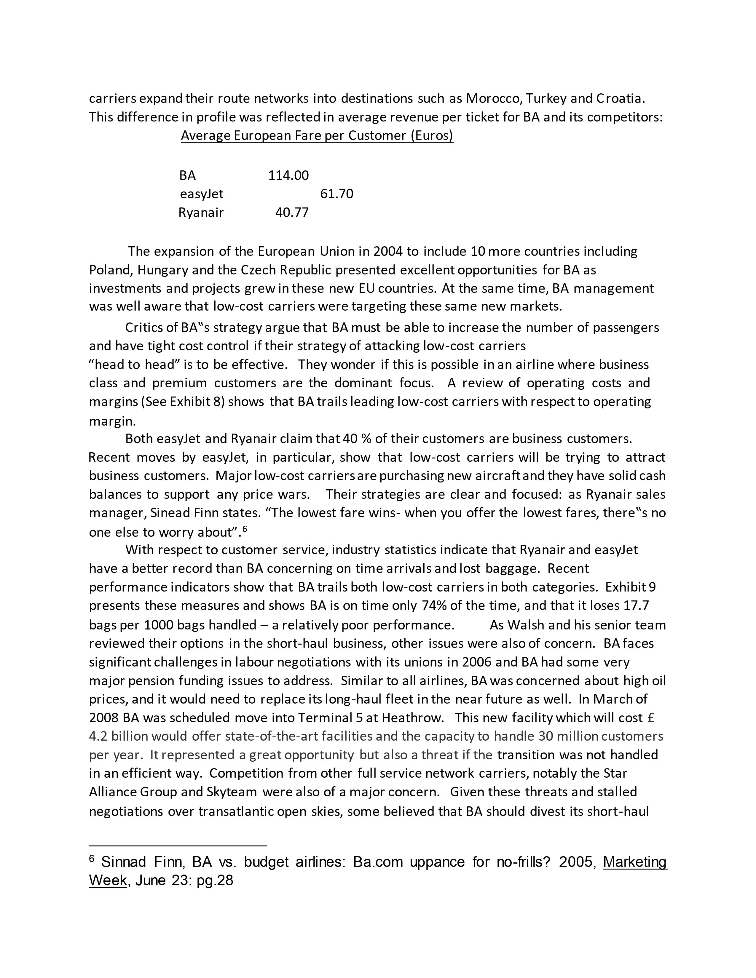 senior management team faced choices about how to respond to the growing