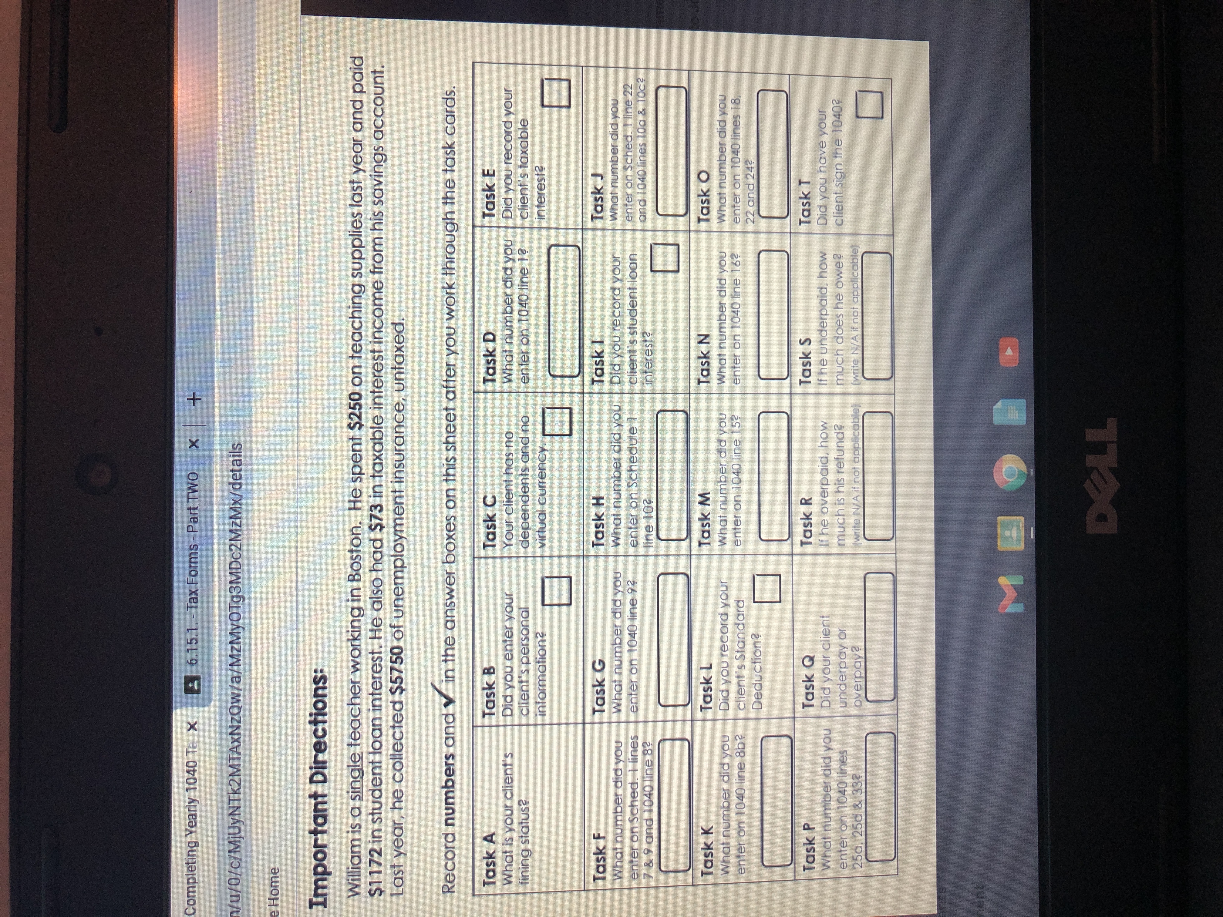 Completing Yearly 1040 Te x 6.15.1. - Tax Forms - Part