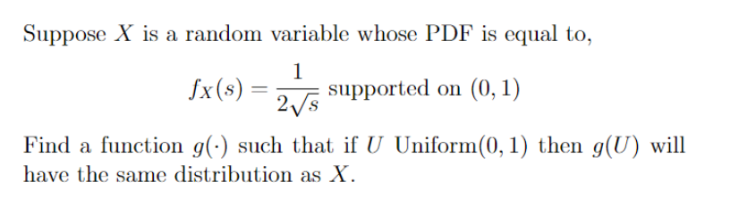 pleas help need it in 25 mins Suppose X is a random