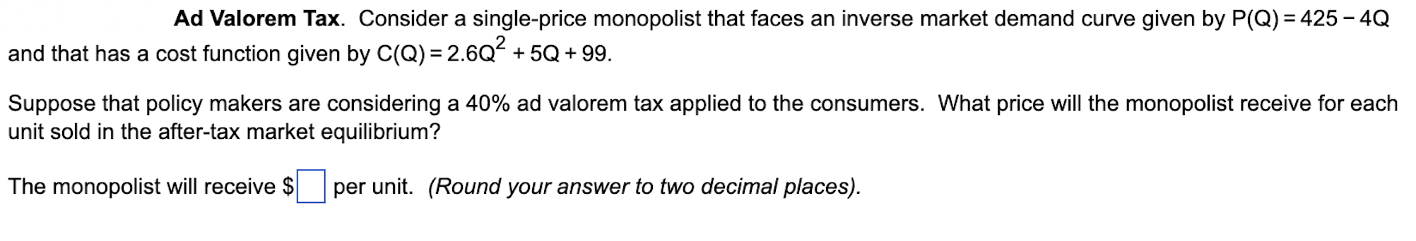 Hello, can you please help me with this micro question. Thank you