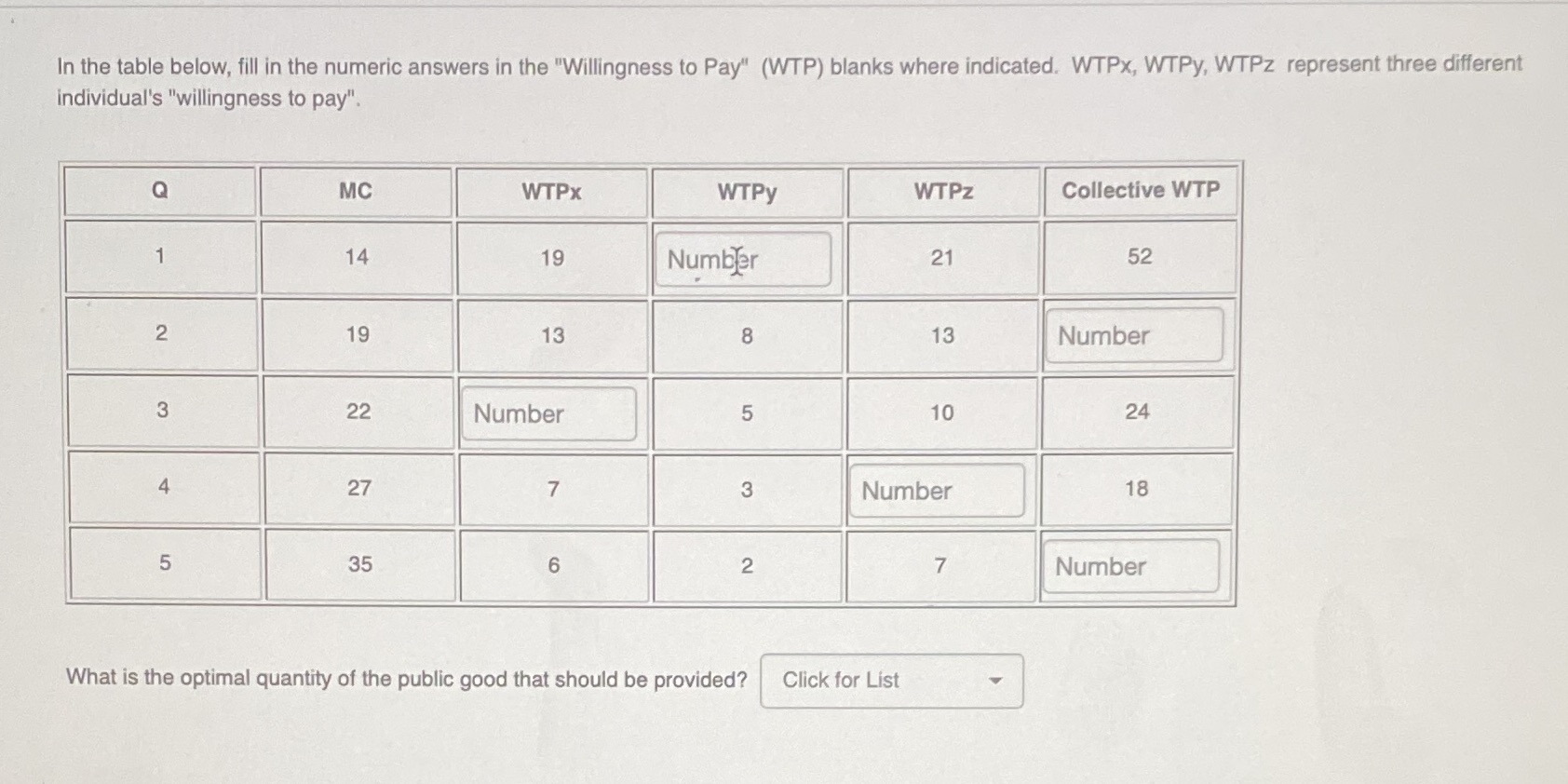 Can you help me answer this? In the table below, fill in