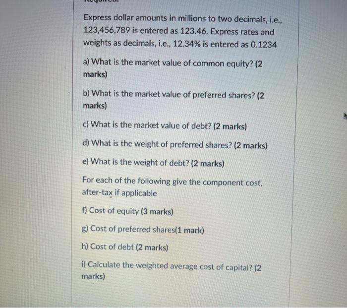 management business, Inns Across Canada, and needs to determine the required rate