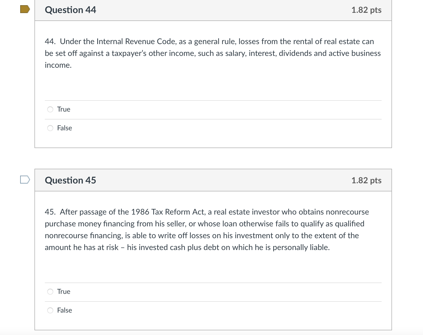 ordinary course of business, the gain on the sale of the land