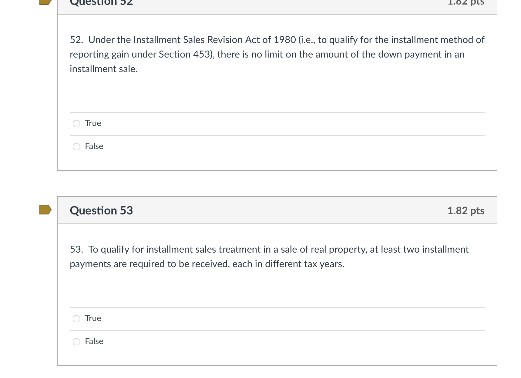 42. The ownership of a rental property or properties, in which a