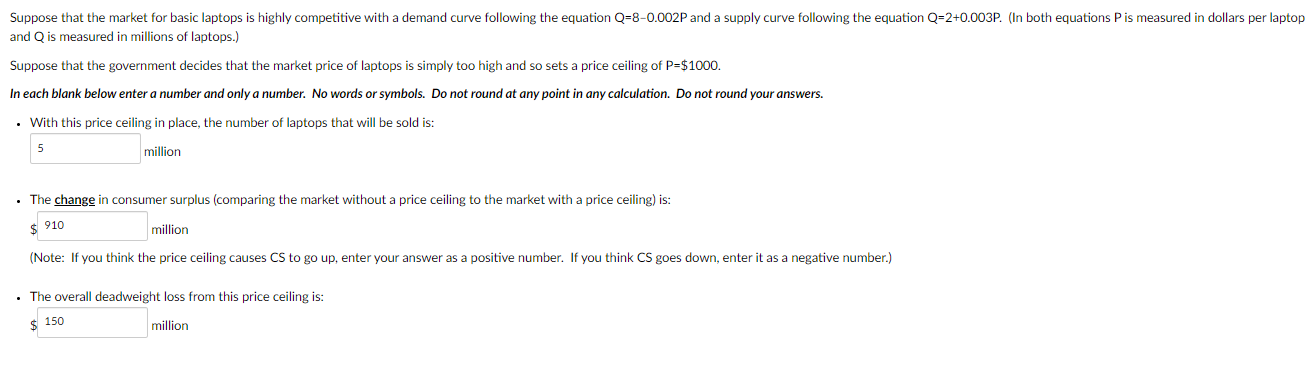  Suppose that the market for basic laptops is highly competitive with