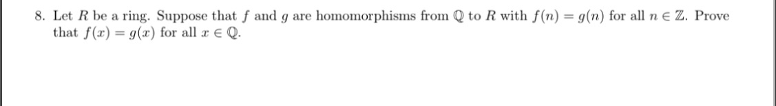 This is for abstract algebra class. Please show me all the details