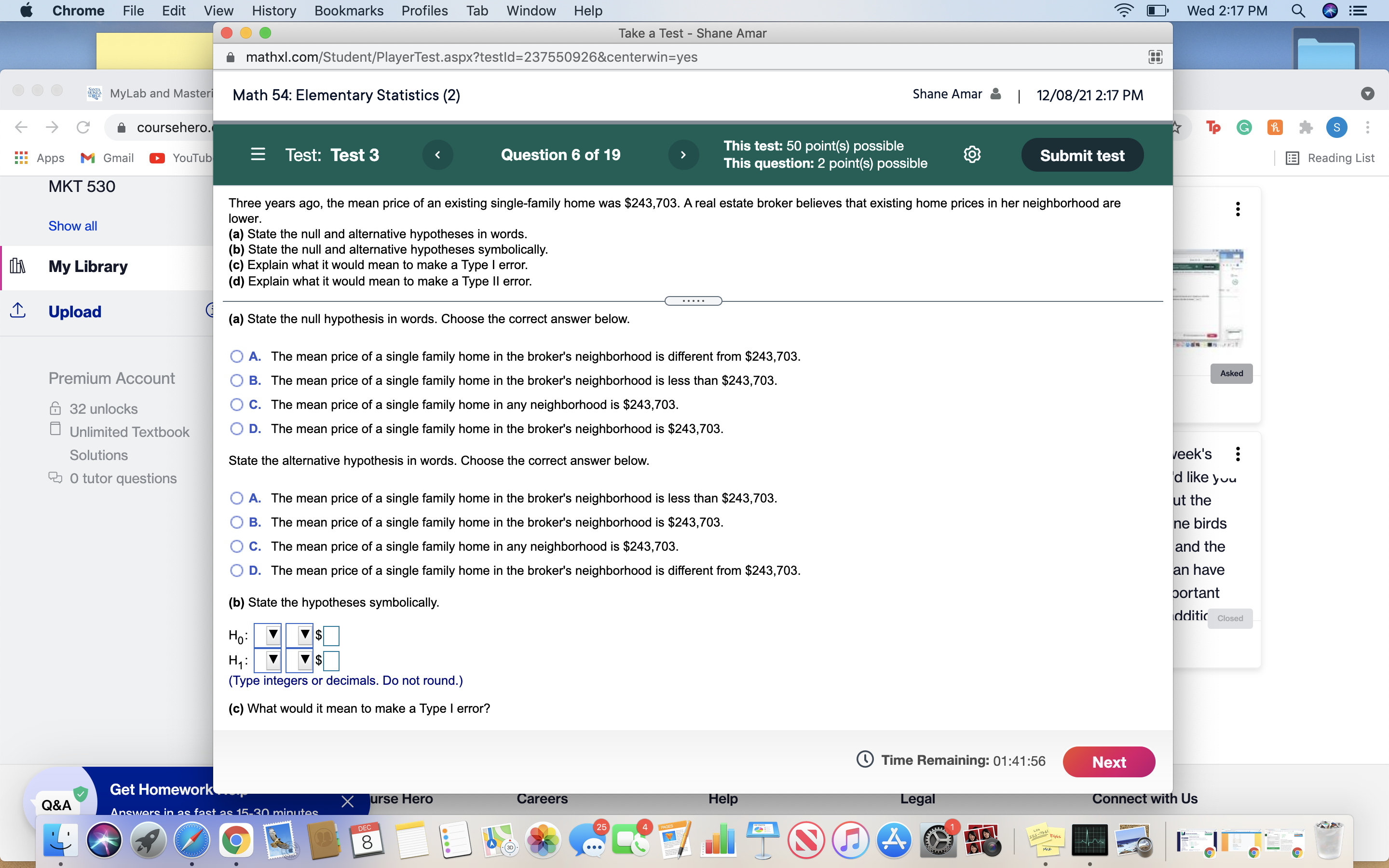 6 chrome File Edit View History Bookmarks Profiles Tab Window Help