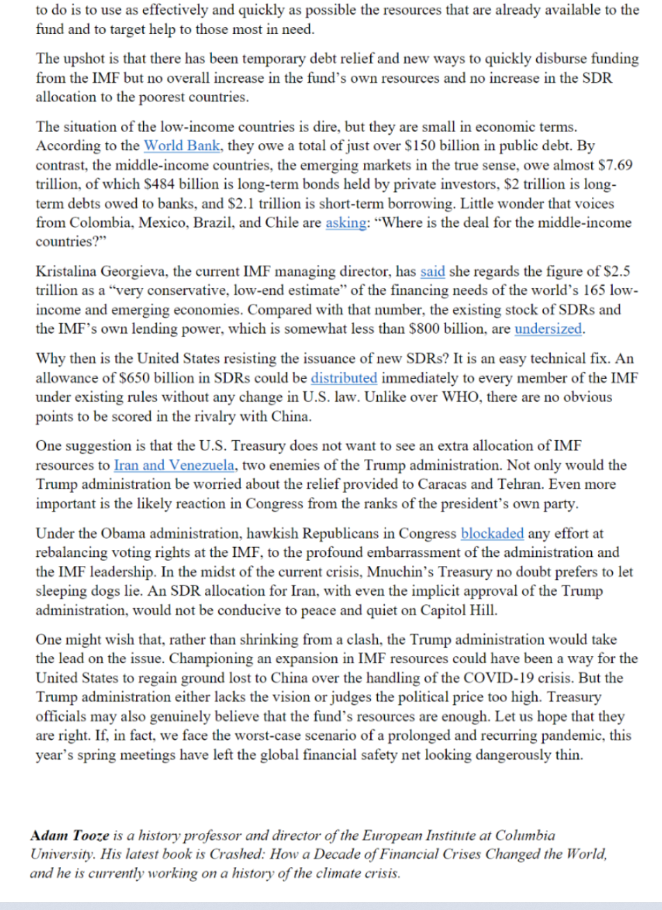 i. What do you think about the ideas in the article? Do