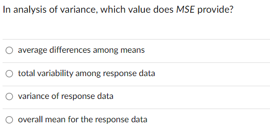 Hi, can someone help me with this please. In analysis of variance.