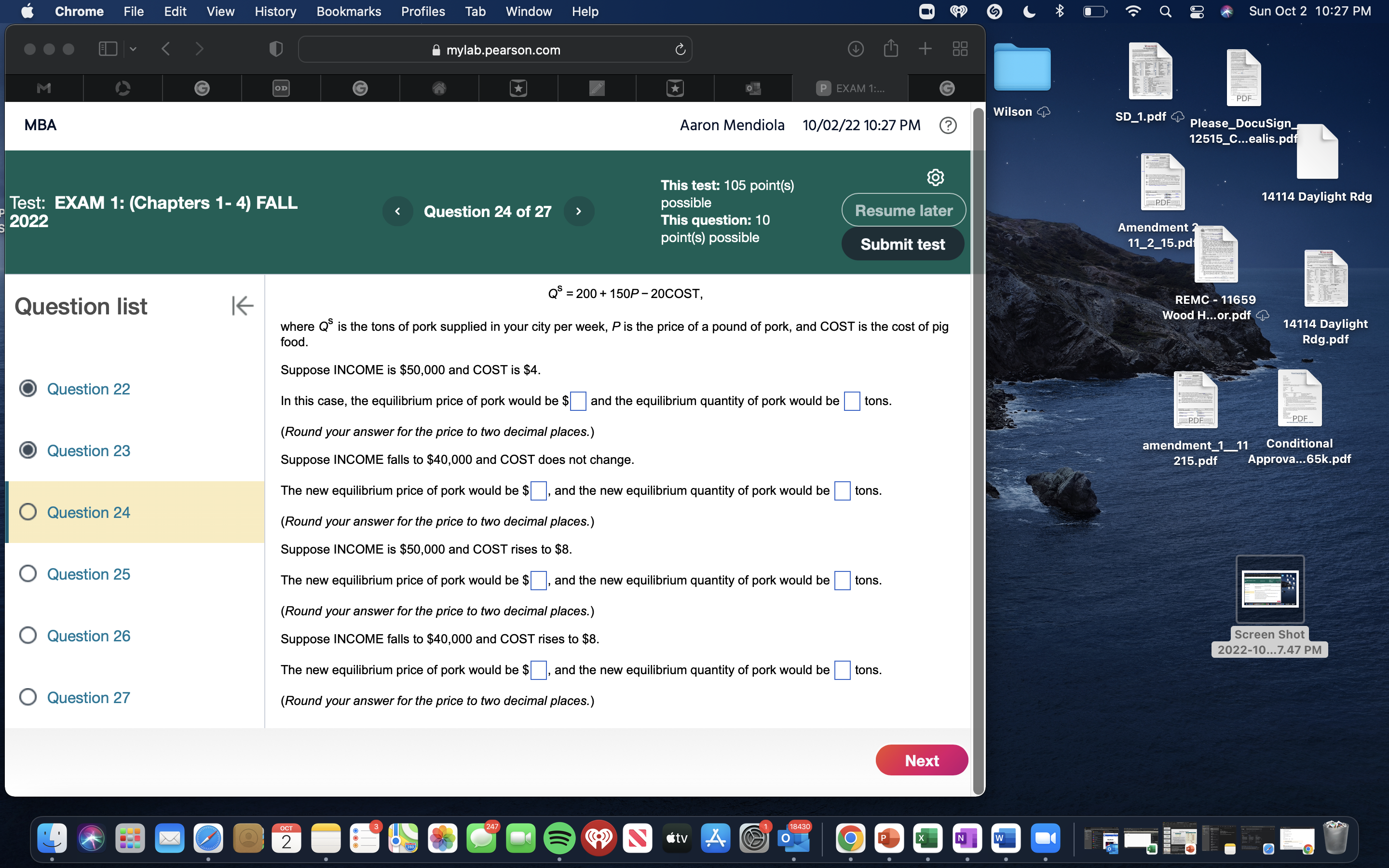 Q 8 Sun Oct 2 10:27 PM ED ,, av '9 9