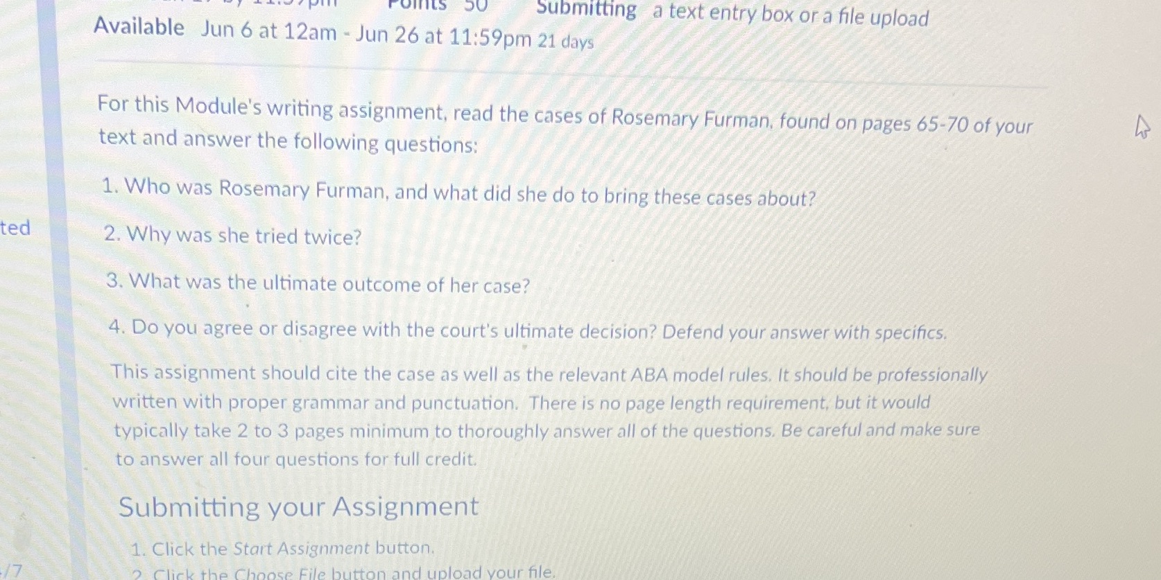 Submitting a text entry box or a file upload Available Jun