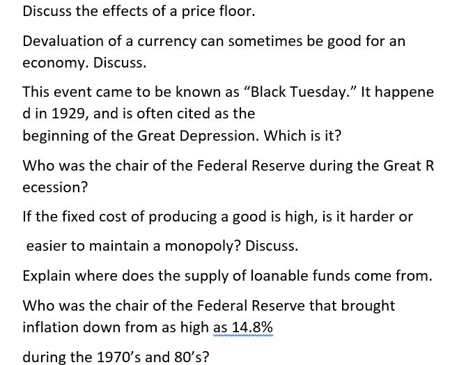 Aggregate supply shock and aggregate demand shock.What are they. Discuss the effects