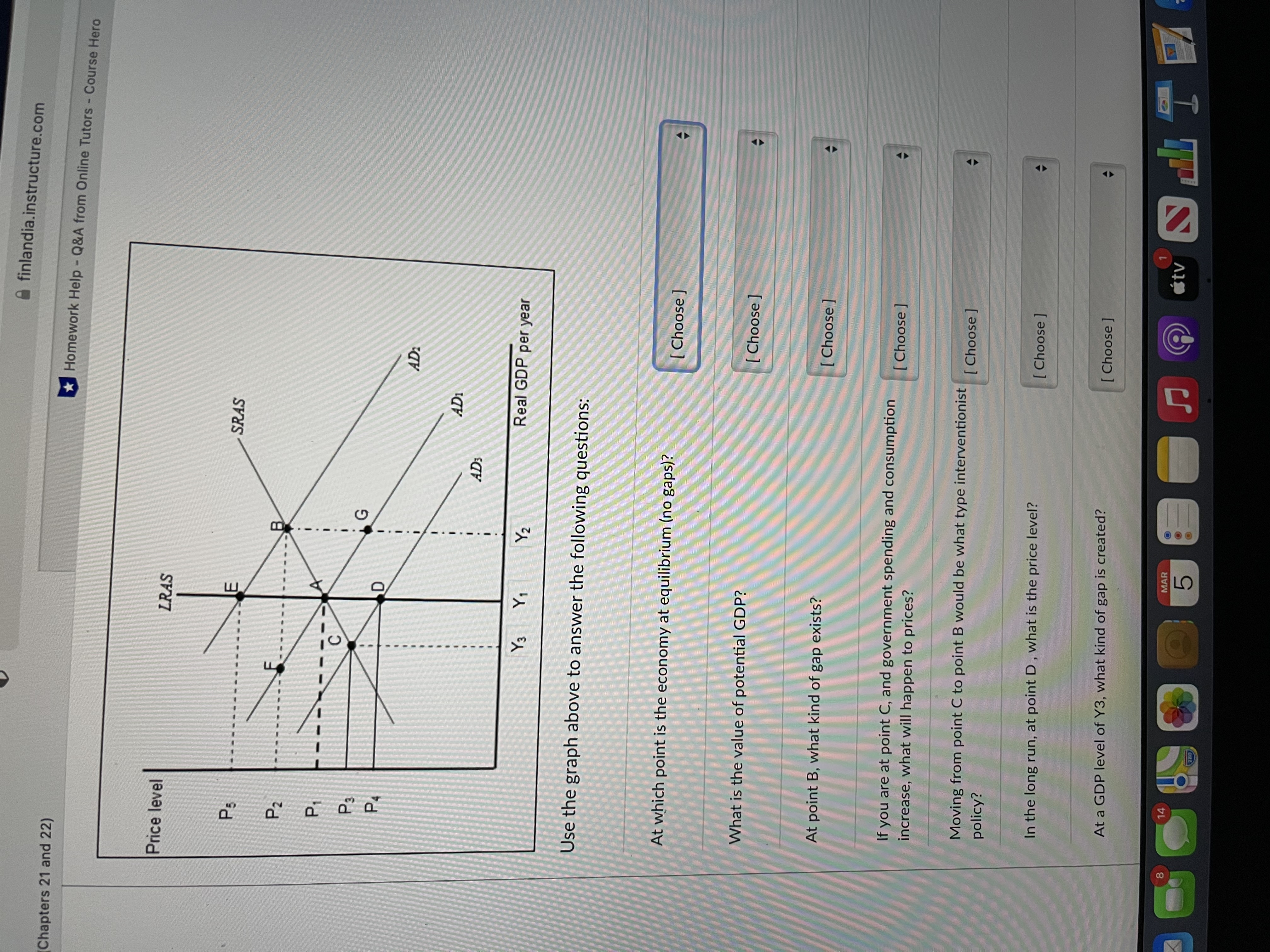 Q&A from Online Tutors - Course Hero Price level LRAS SRAS P2