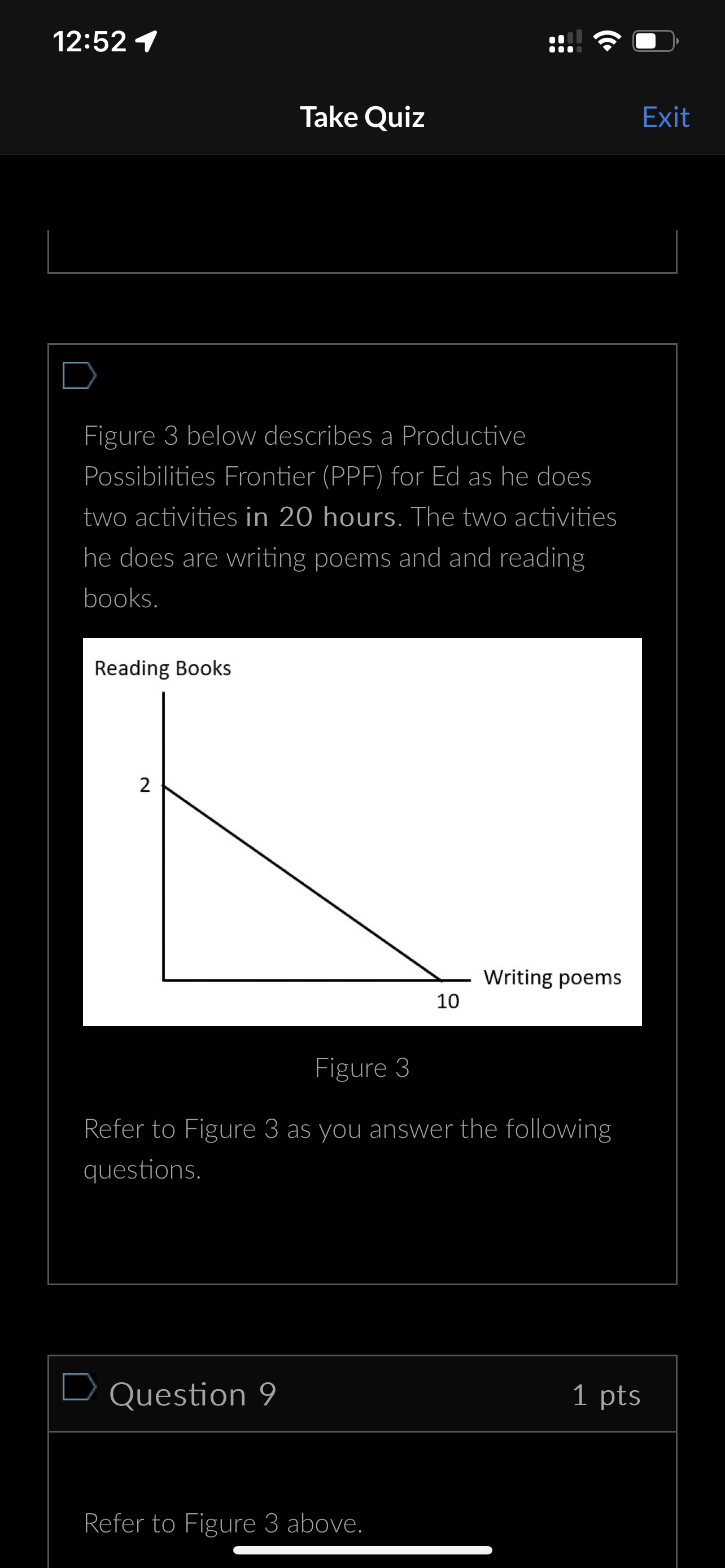 Take Quiz E Figure 3 below describes a Productive Possibilities Frontier