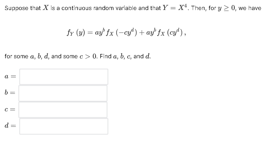 ............. Suppose that X is a continuous random vanable and that Y