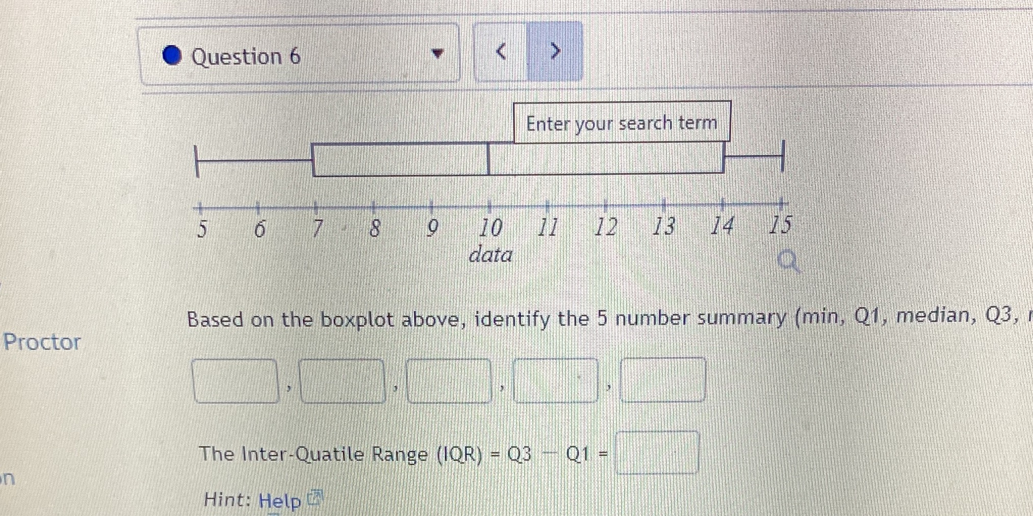 Can you help me solve this please Question 6 Enter your search