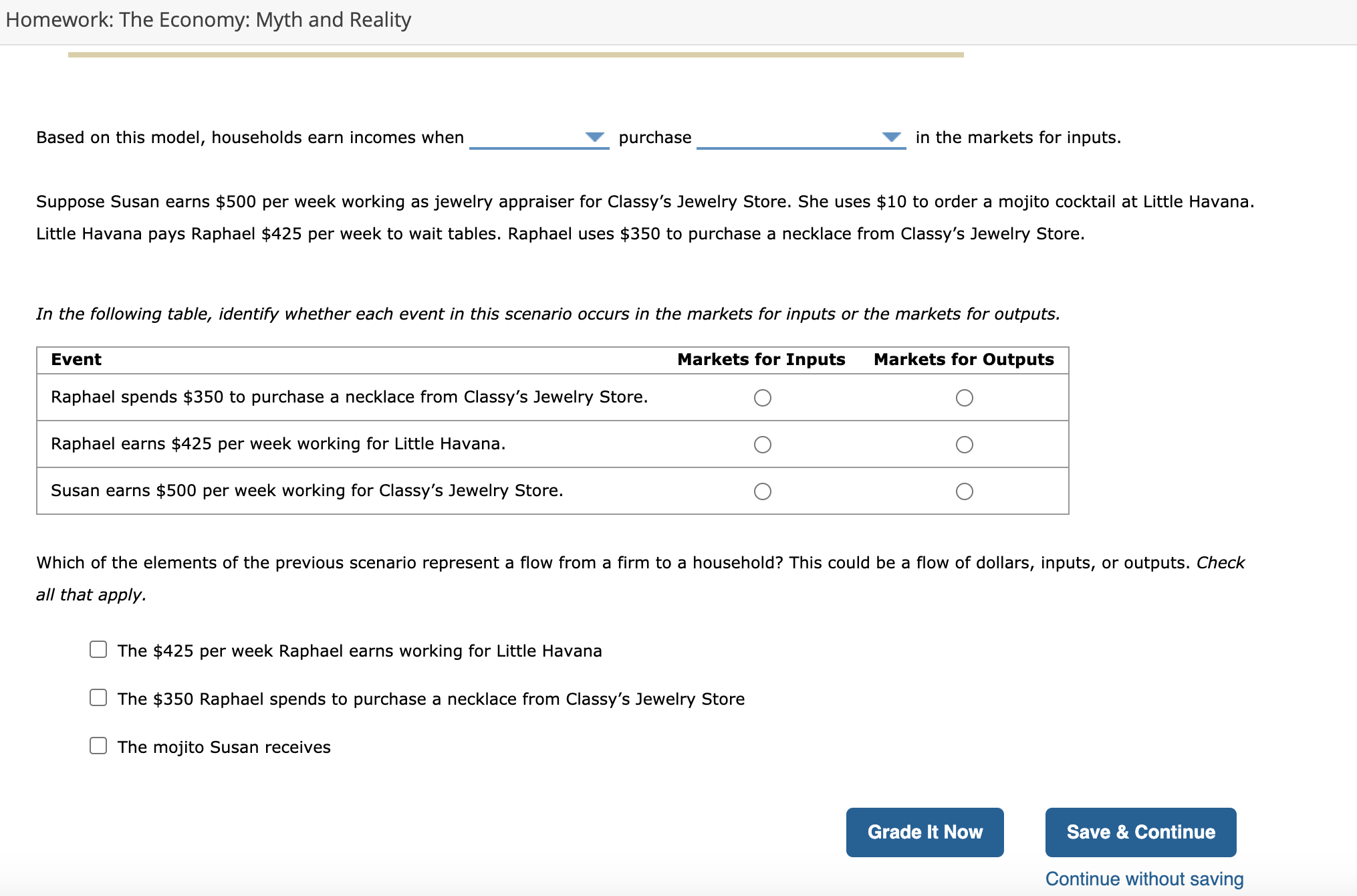 circular flow model The following diagram presents a circular ow model of