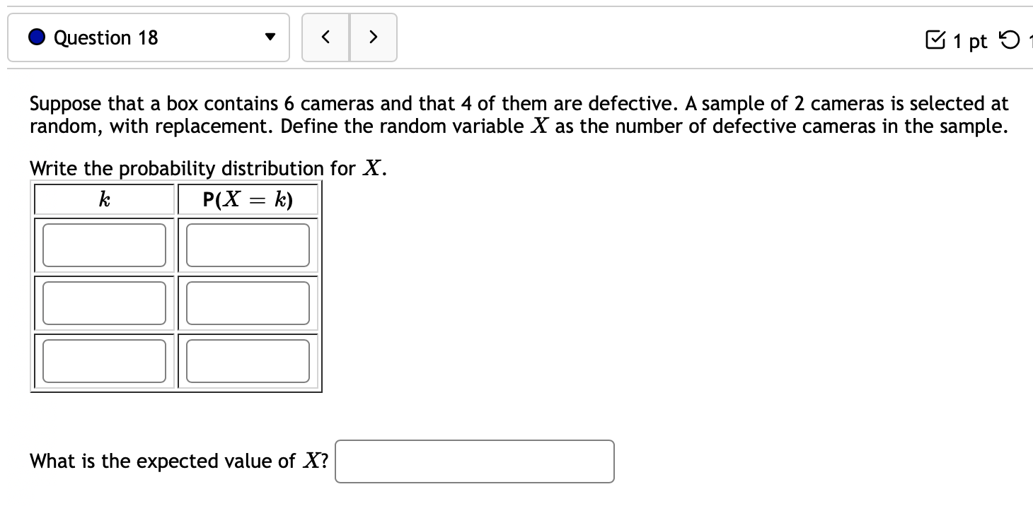  . Question 18 ' C.\" 1 pt '0 1 Suppose that