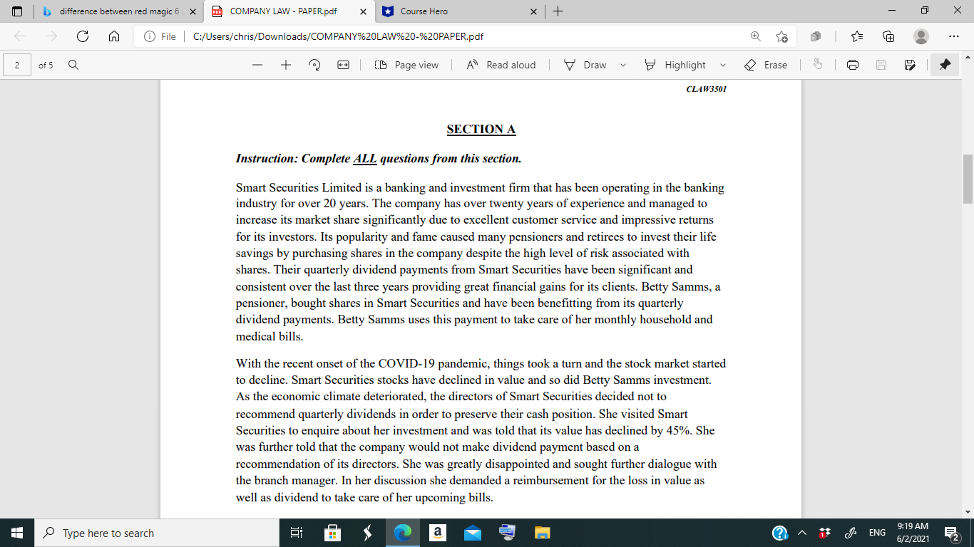  b difference between red magic 6 : x PRE COMPANY LAW