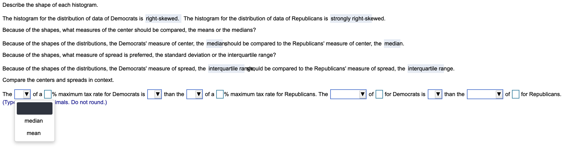 10.00 20.00 26.00 100.00Maximum Tax Rates of Political Parties III III N