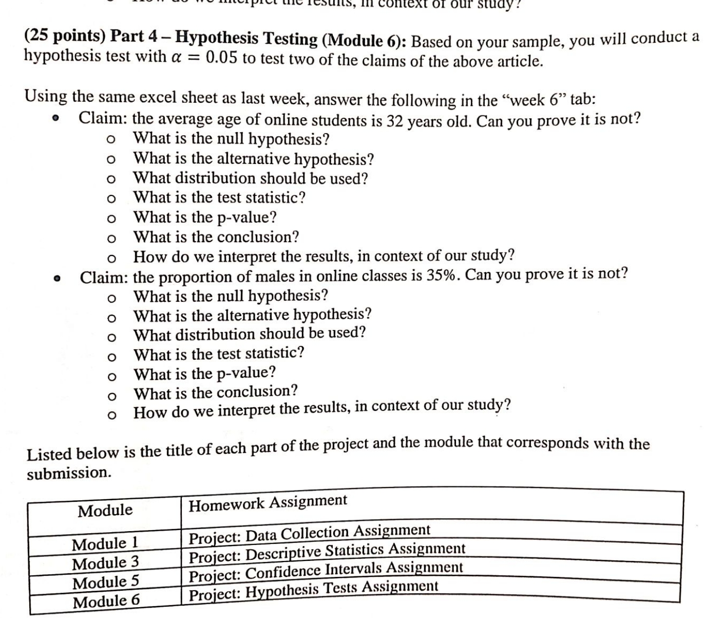 as last week, answer the following in the "week 6" tab: 22