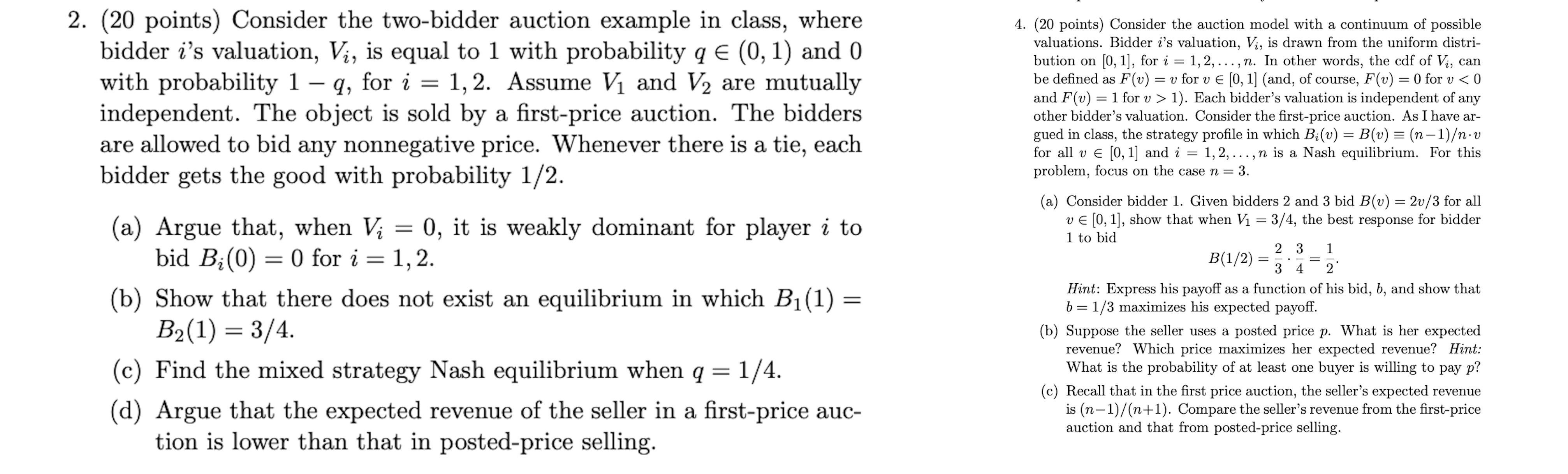Do Qs 4 only. The model is the same as Qs 2