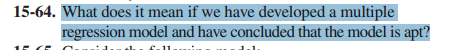  15-64. What does it mean if we have developed a multiple