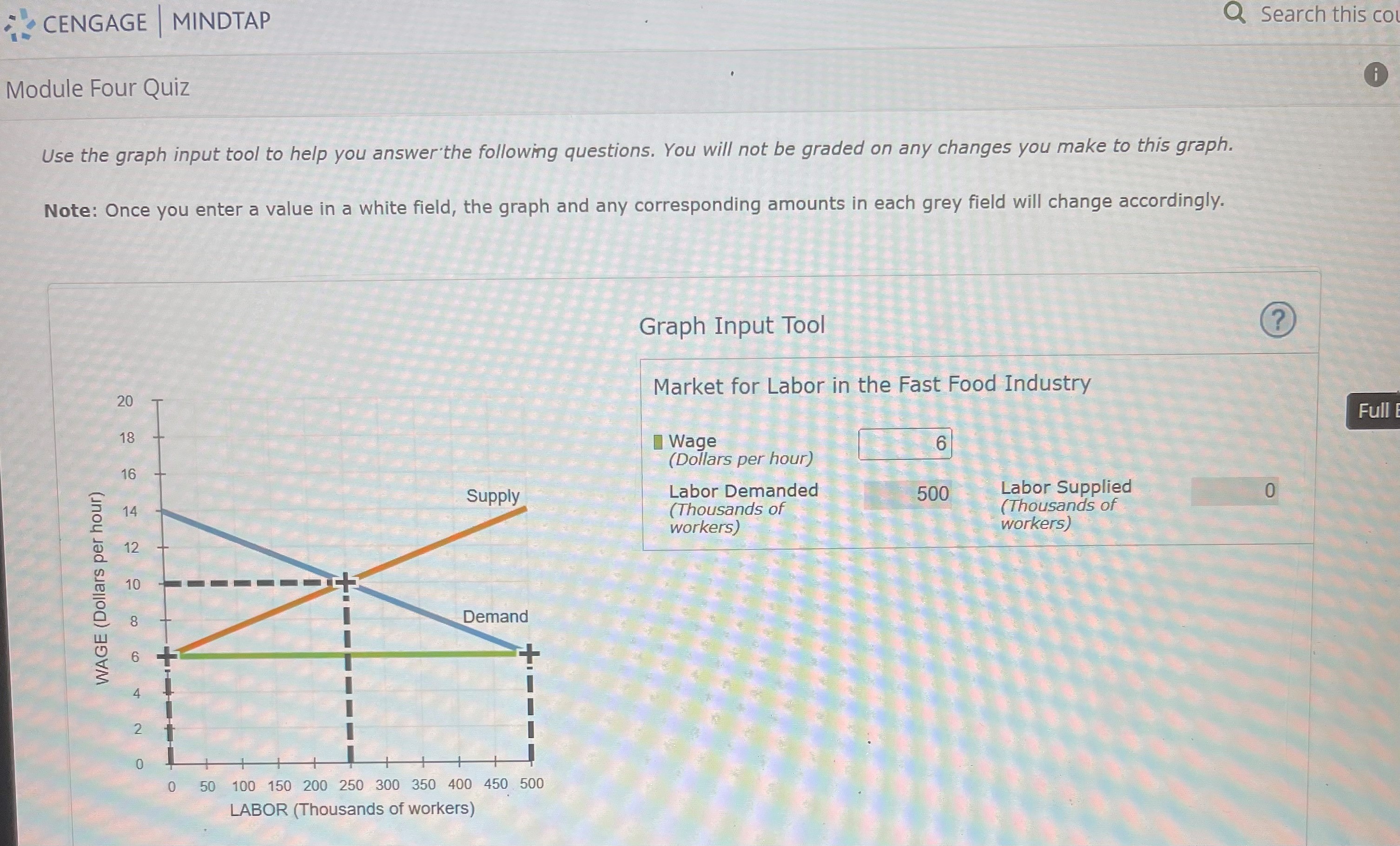 CENGAGE | MINDTAP Q Search this co Module Four Quiz Use