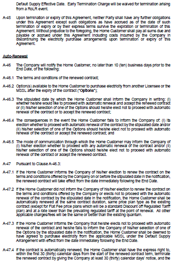 tarill at renewal. All other fees will be the same or better