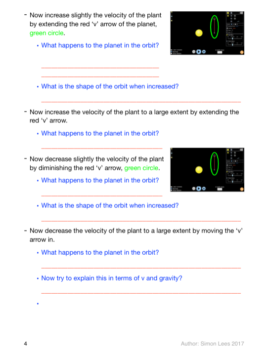 Kepler's Laws & Orbits PhiET In this activity students will be exploring