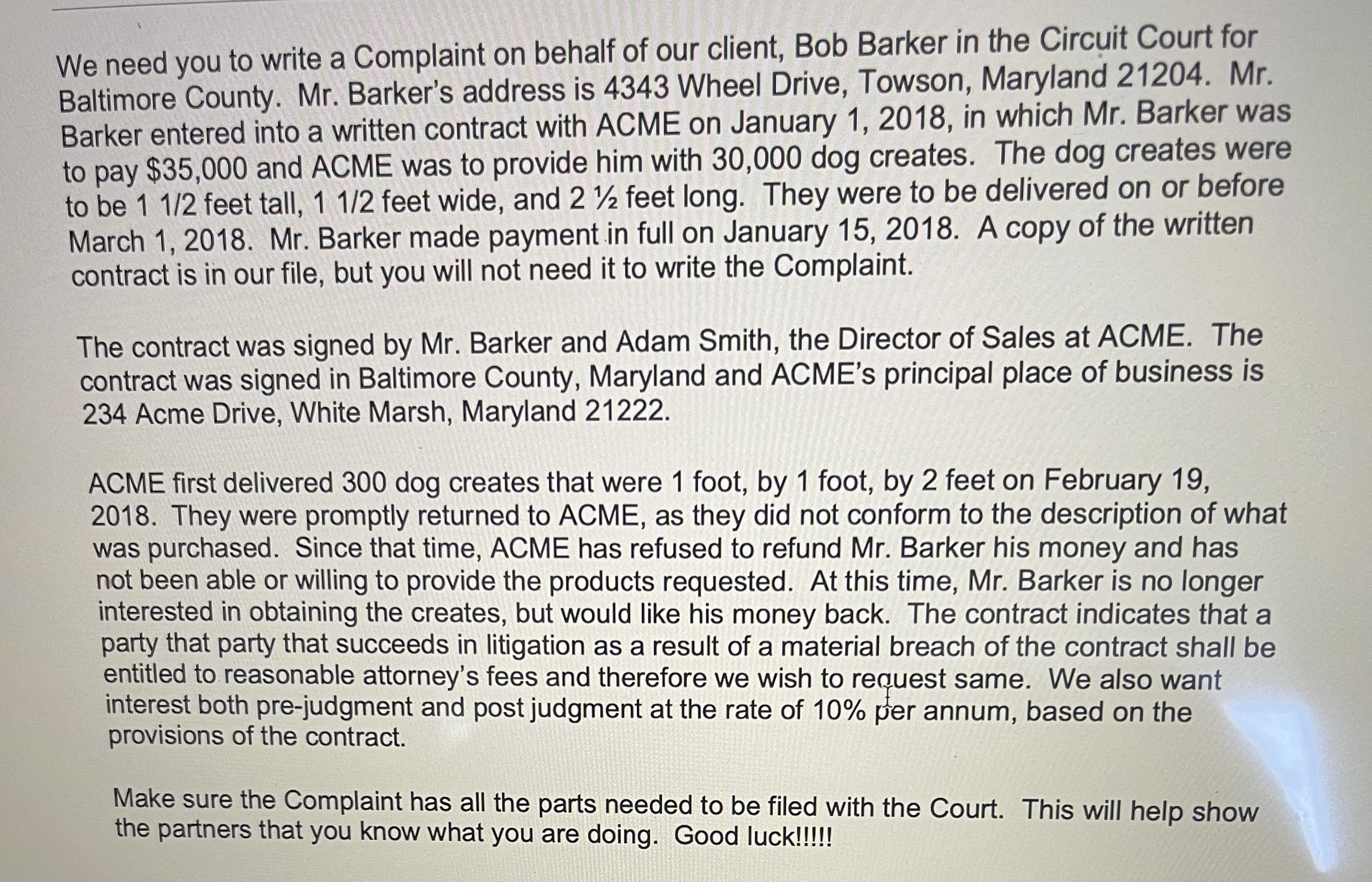 are to draft lnterrogatories on behalf of either party and must also