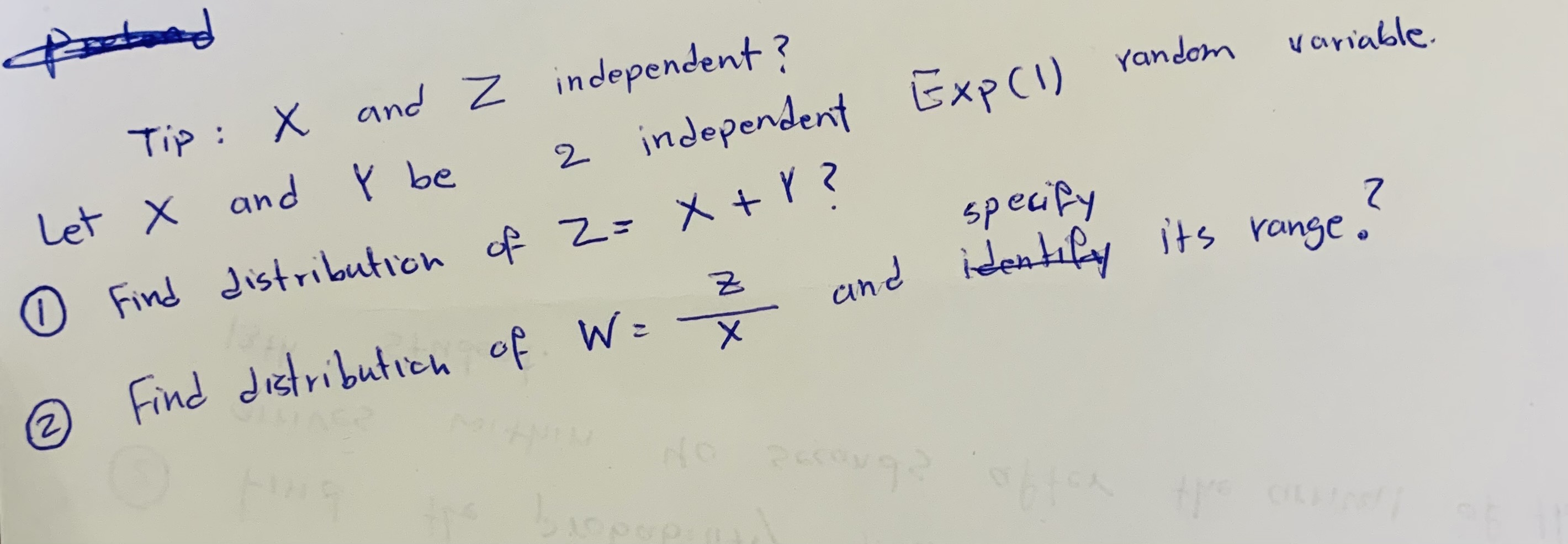 It is probability. Don't use a calculator. Tip : X and Z