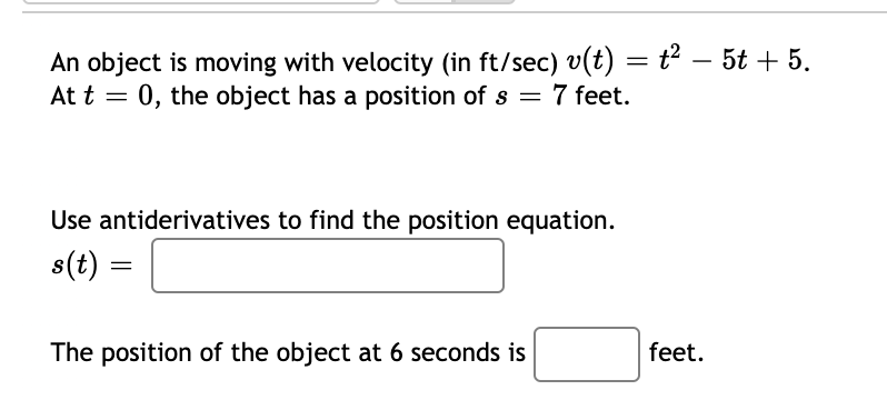I need helpI need helpI need help An object is moving with