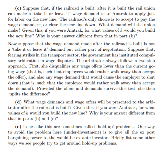 not to build a new high-speed railroad on the east coast. Building