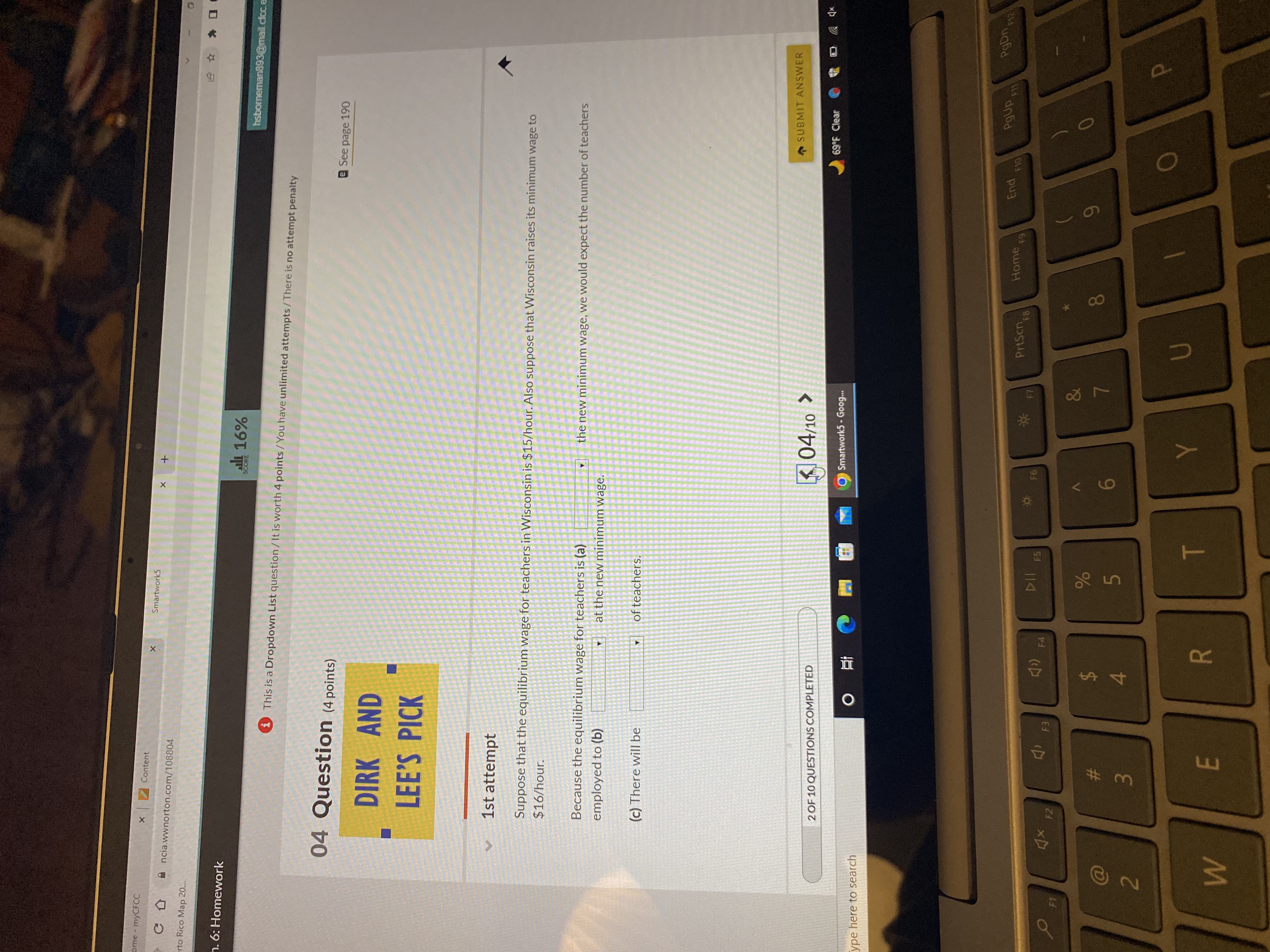  ome - myCFCC x | Content x Smartwork5 * + C