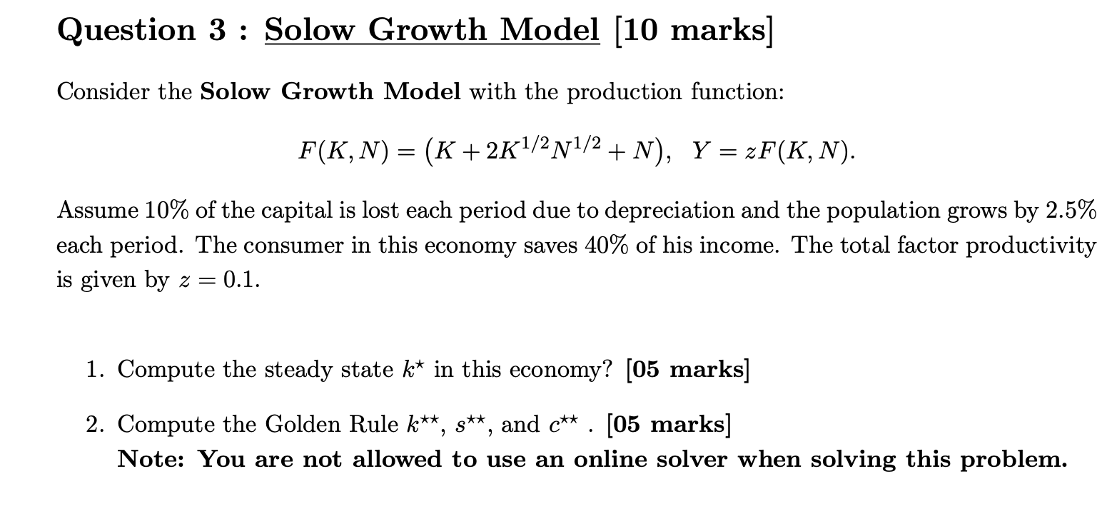 Can you please help me solve this problem? Thank you Question 3
