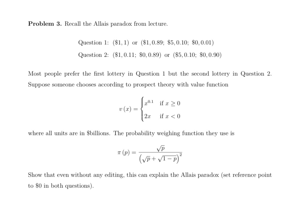 Please explain how to solve this problem in details Problem 3. Recall