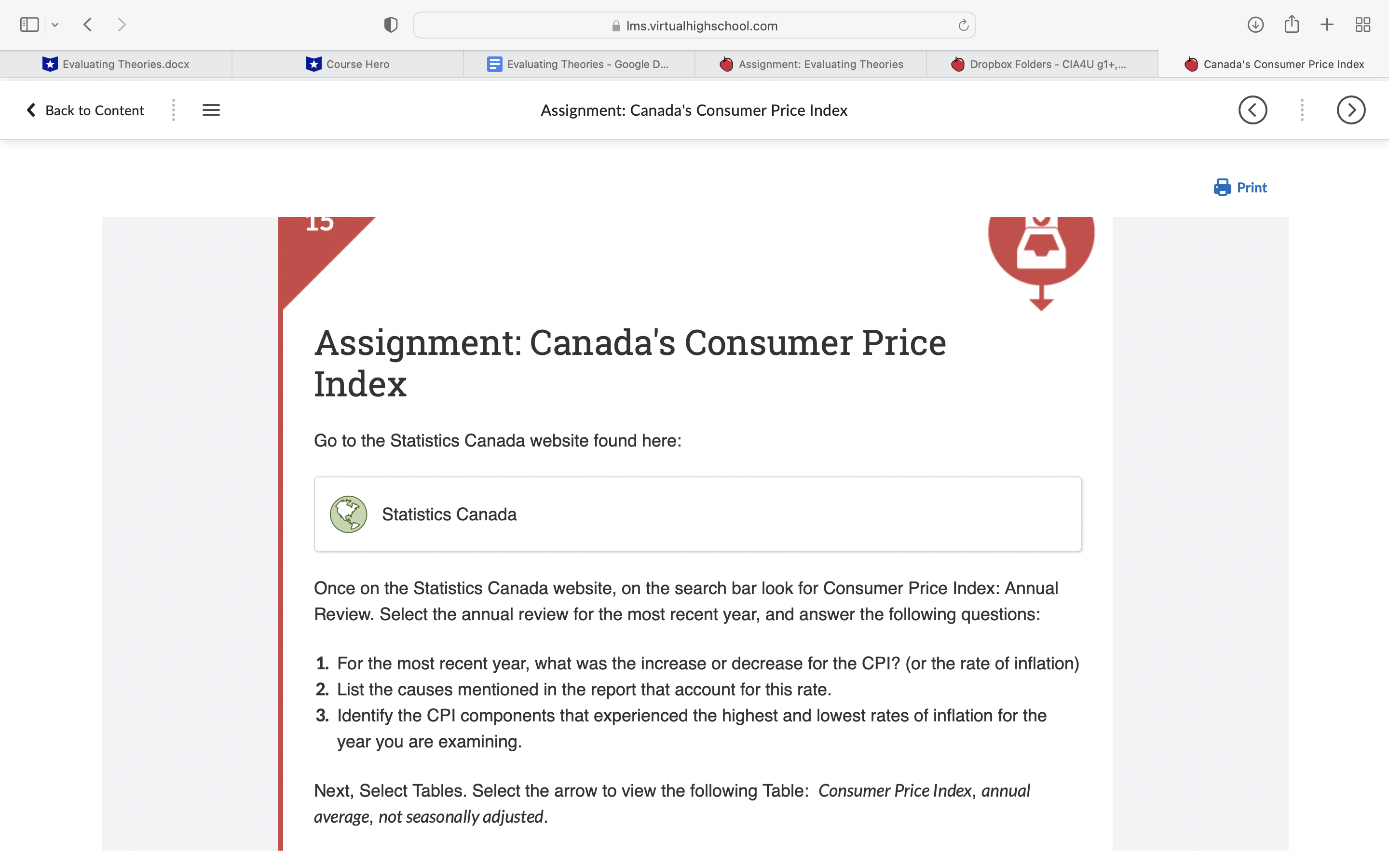  ED V U B|ms.virtua|highschool.com (L (D [I] + 33 u Evaluating