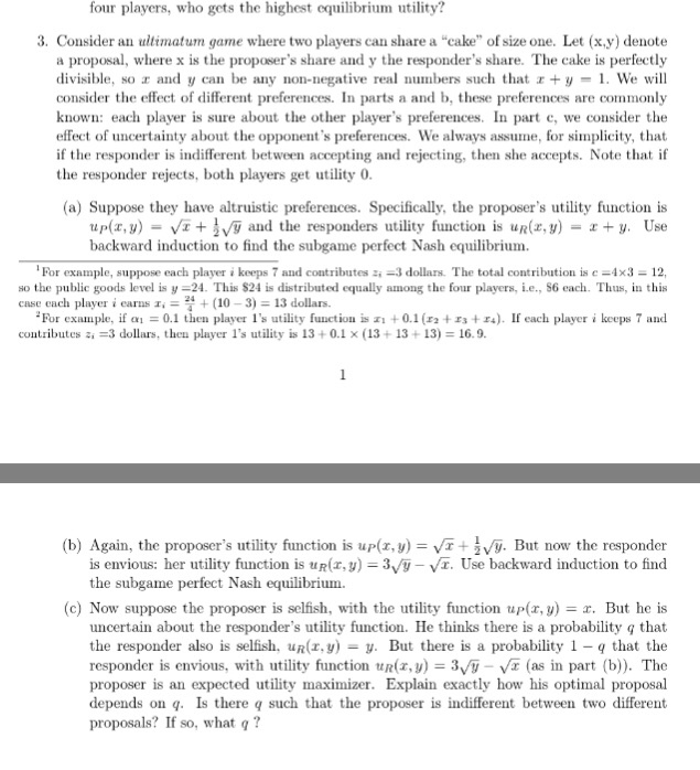 sample space !. (a) Explain what is meant by each of the
