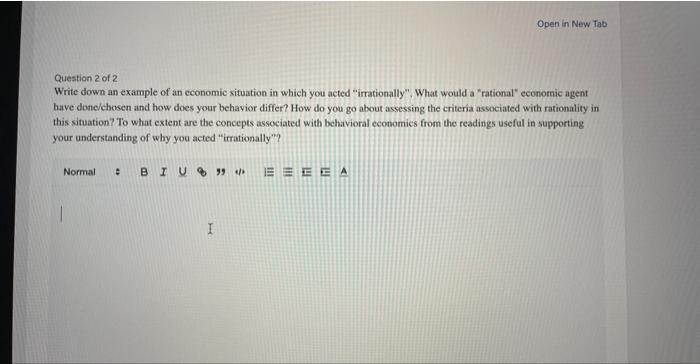 Open in New Tab Question 2 of 2 Write down an