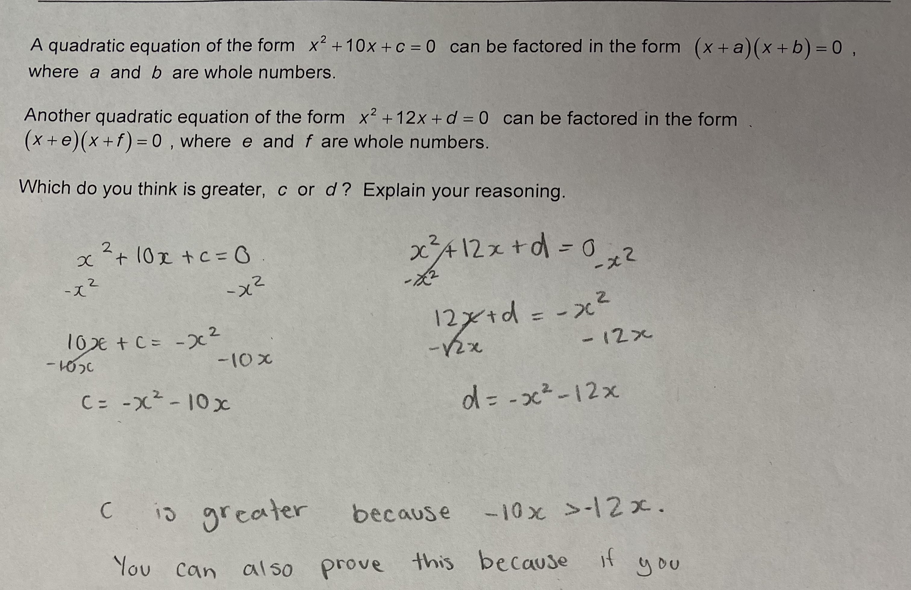 I would like to know whether this answer is correct or not.