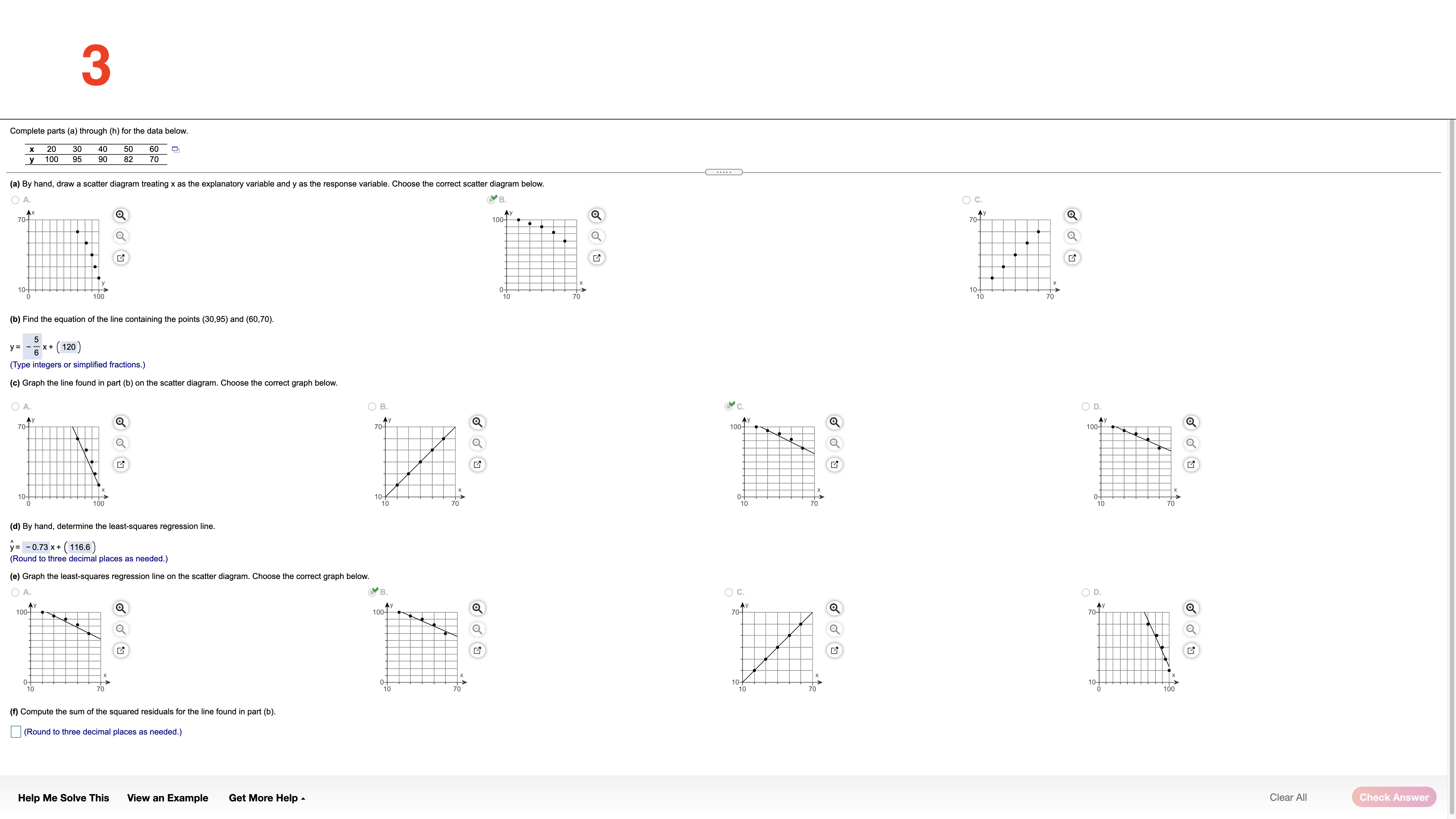 The only thing you need to answer are the blanks in each