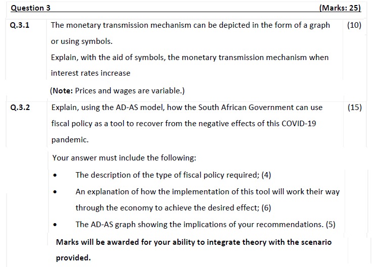 economy. Firms are perfectly competitive and the price level Pis flexible. Output
