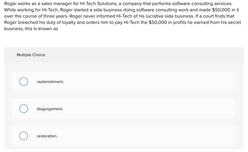 please help me for find answer ,thanks Roger works as a sales